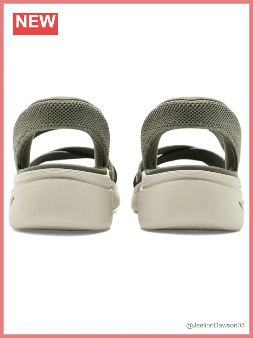 Womens Athletic Sandals Open Toe Slip On Double Strap Wedge Heel